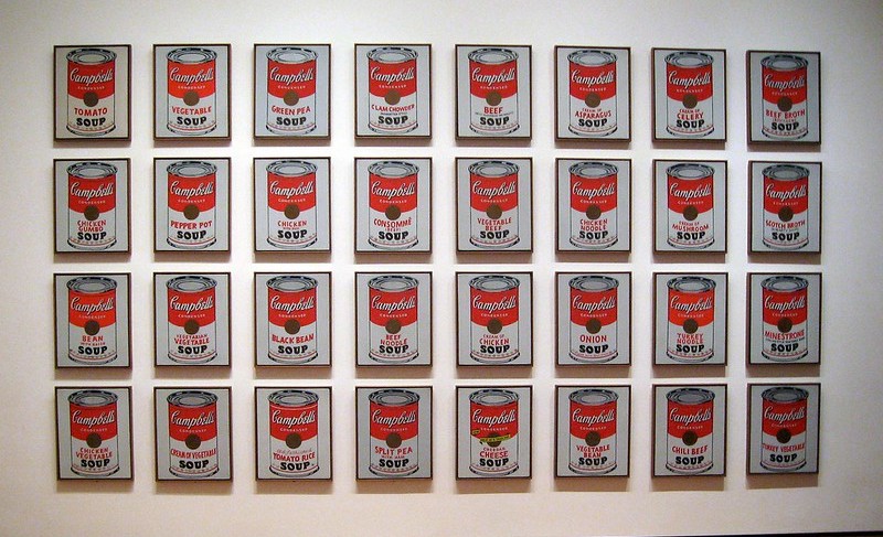 Andy Warhol's thirty-two Campbell's Soup Cans painting.