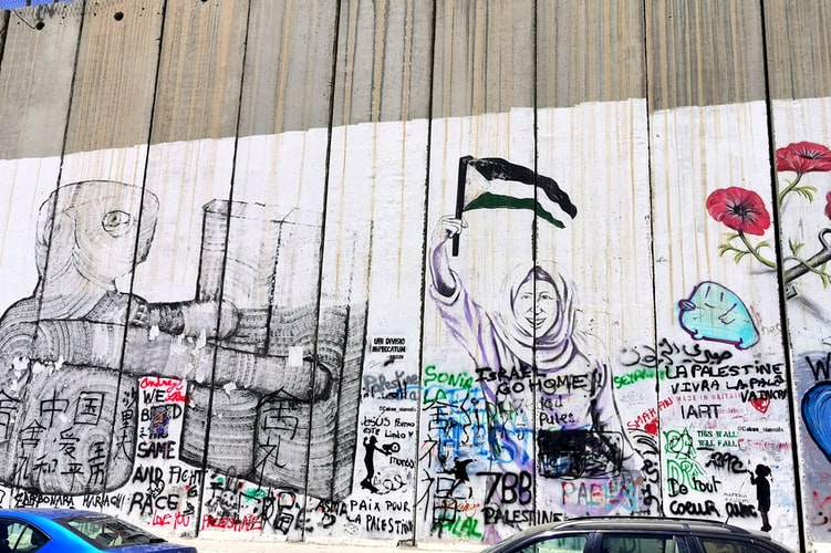 Graffiti of the West Bank Barrier in Bethlehem 