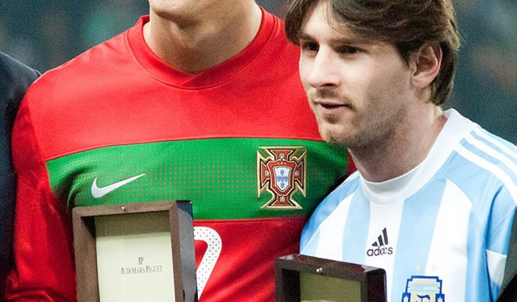 Messi and Ronaldo in 2011