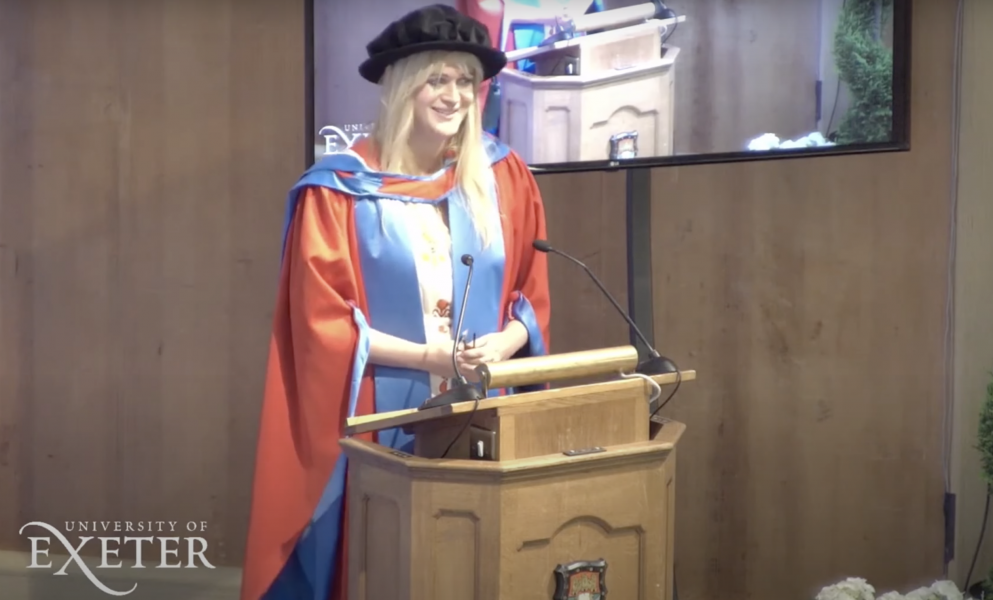 Dolly Alderton receiving her honorary degree